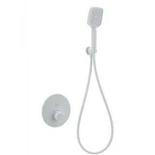 Встраиваемый смеситель для душа Wonzon & Woghand WW-D1017-A-MW с термостатом белый матовый